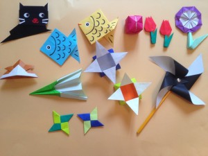 A selection of the wonderful things that you can make with origami